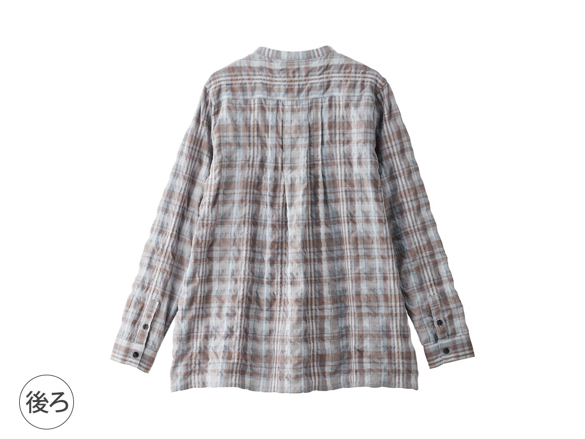 コットンシャーリングふんわりブラウス コットンシャーリングふんわりブラウス