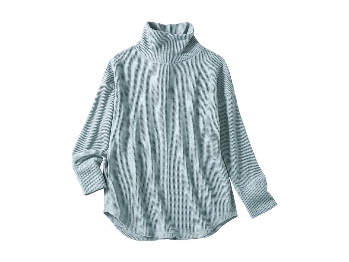 あったかワッフルゆったりチュニック あったかワッフルゆったりチュニック