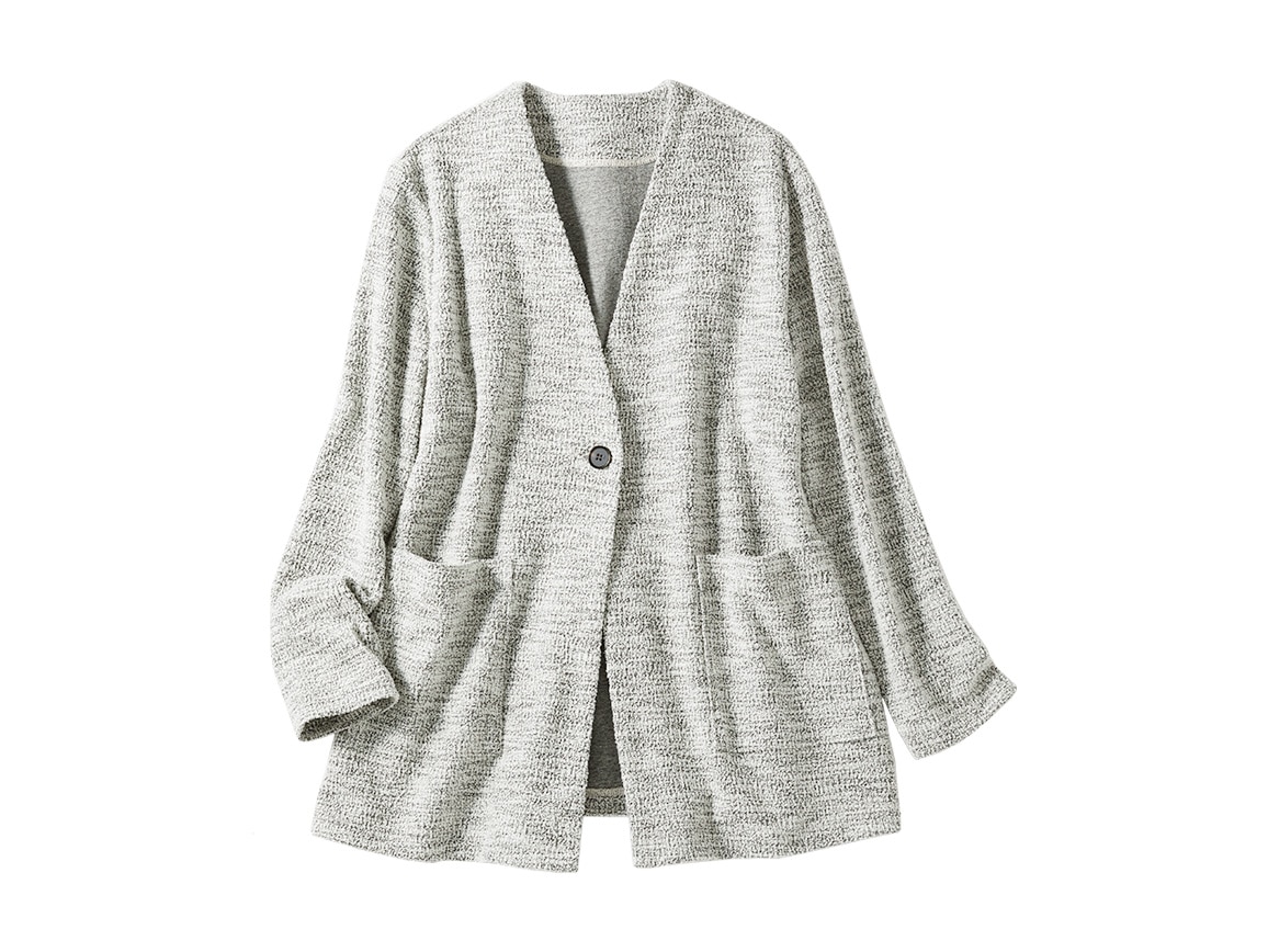 ツイード調Vネックコーディガン【広告商品】 ツイード調Vネックコーディガン【広告商品】