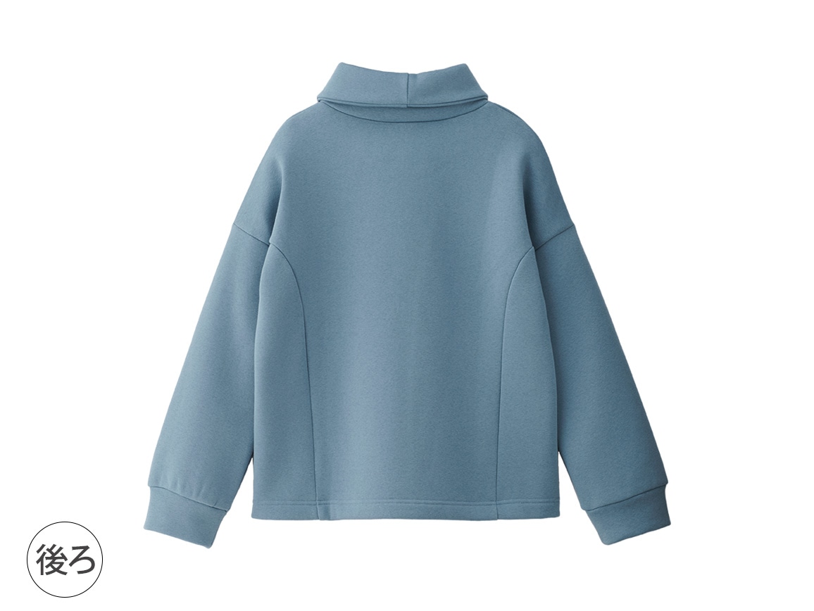 重ね襟あったか裏起毛プルオーバー 重ね襟あったか裏起毛プルオーバー