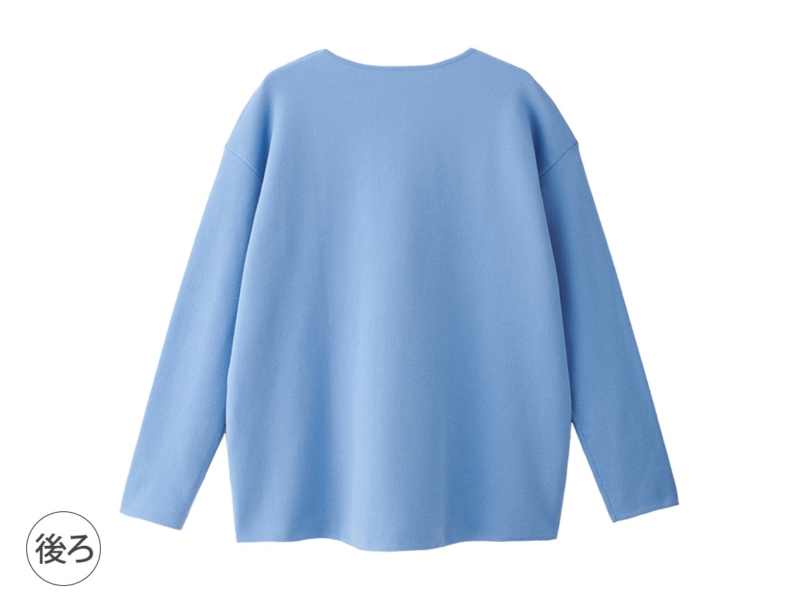 ヘンリーネックリバー風ニット ヘンリーネックリバー風ニット