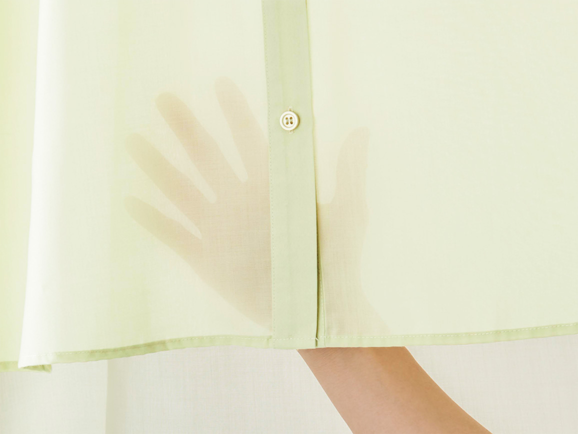 ミスキョウコ・折り返しタック袖ふんわりブラウス ミスキョウコ・折り返しタック袖ふんわりブラウス