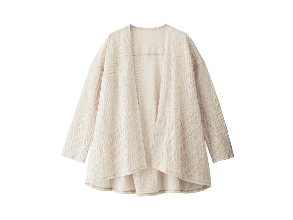 塩縮加工 着流しカーディガン 塩縮加工 着流しカーディガン