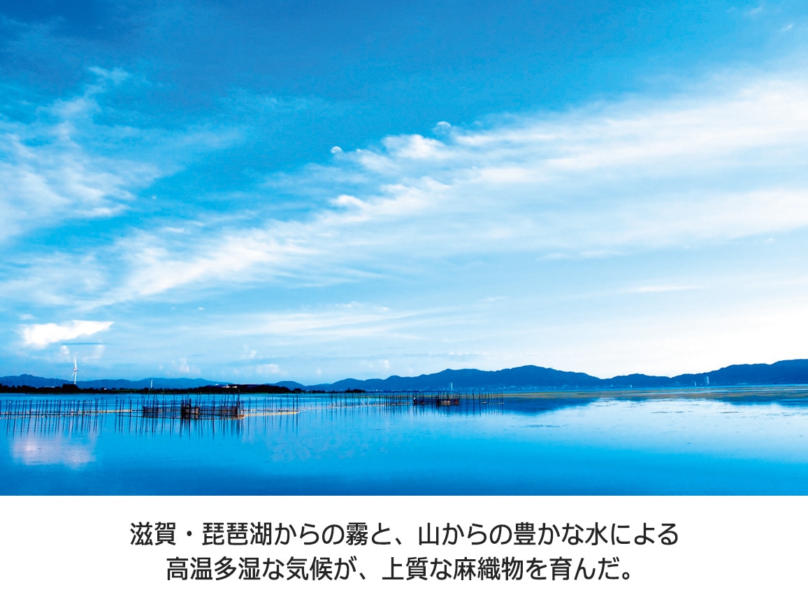 滋賀近江の麻バンドカラーシャツジャケット 滋賀近江の麻バンドカラーシャツジャケット
