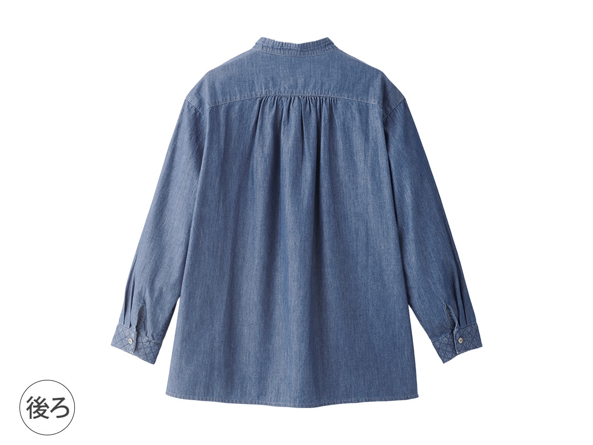 キルトデザインダンガリーシャツ キルトデザインダンガリーシャツ