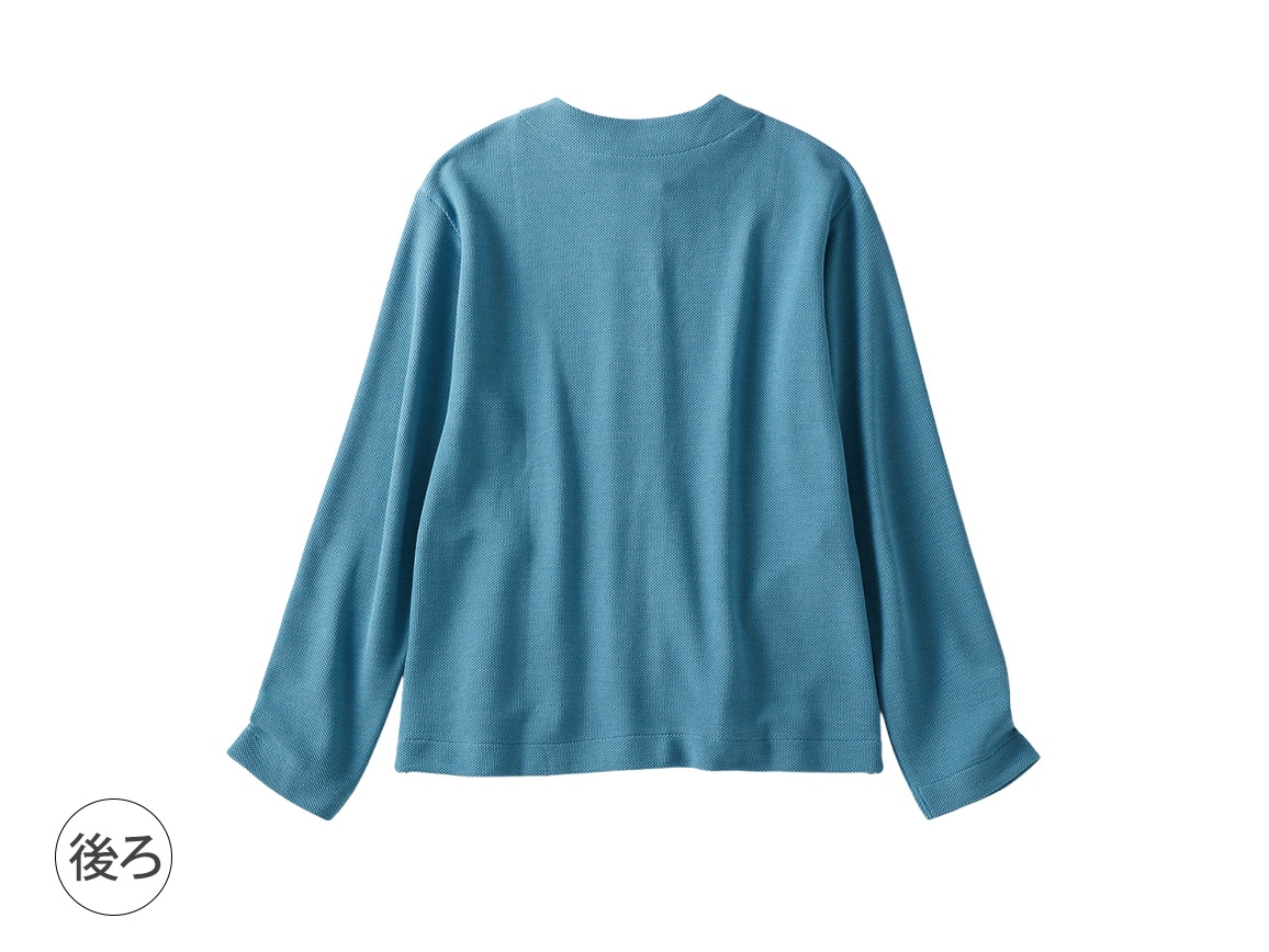 やわらかノーカラージャケット【広告商品】 やわらかノーカラージャケット【広告商品】