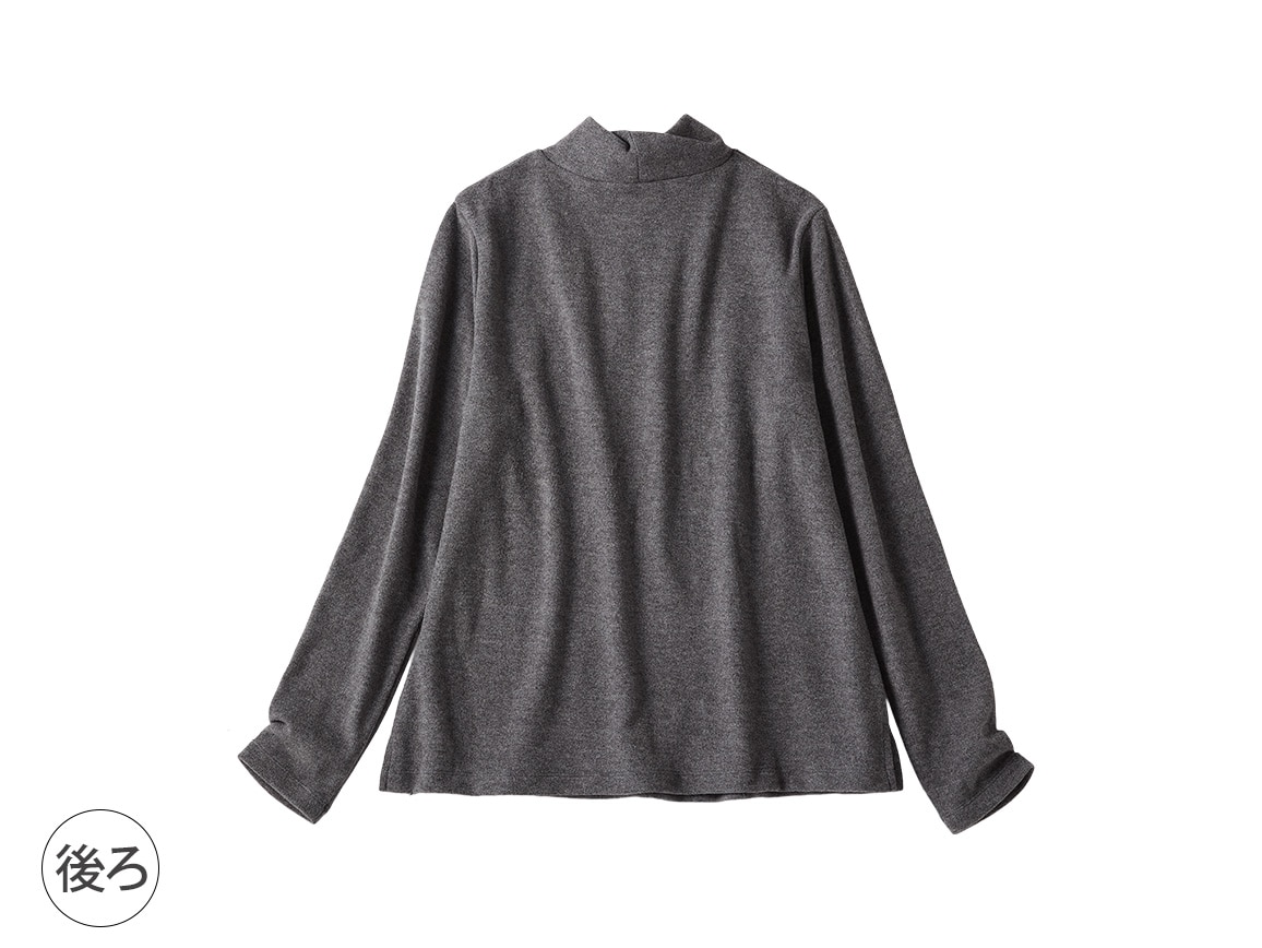 襟元デザイン起毛プルオーバー【広告商品】 襟元デザイン起毛プルオーバー【広告商品】