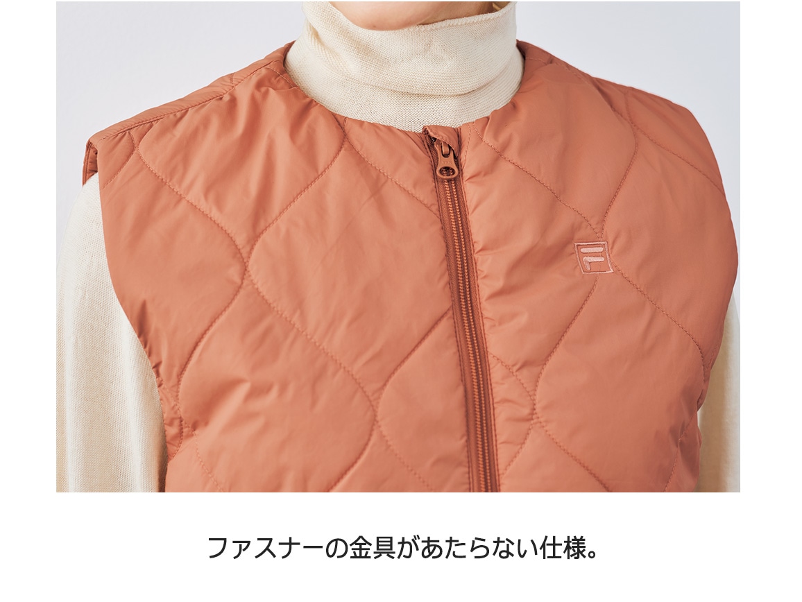 軽量あたたか中わたベスト(FILA×ハルメク) 軽量あたたか中わたベスト(FILA×ハルメク)