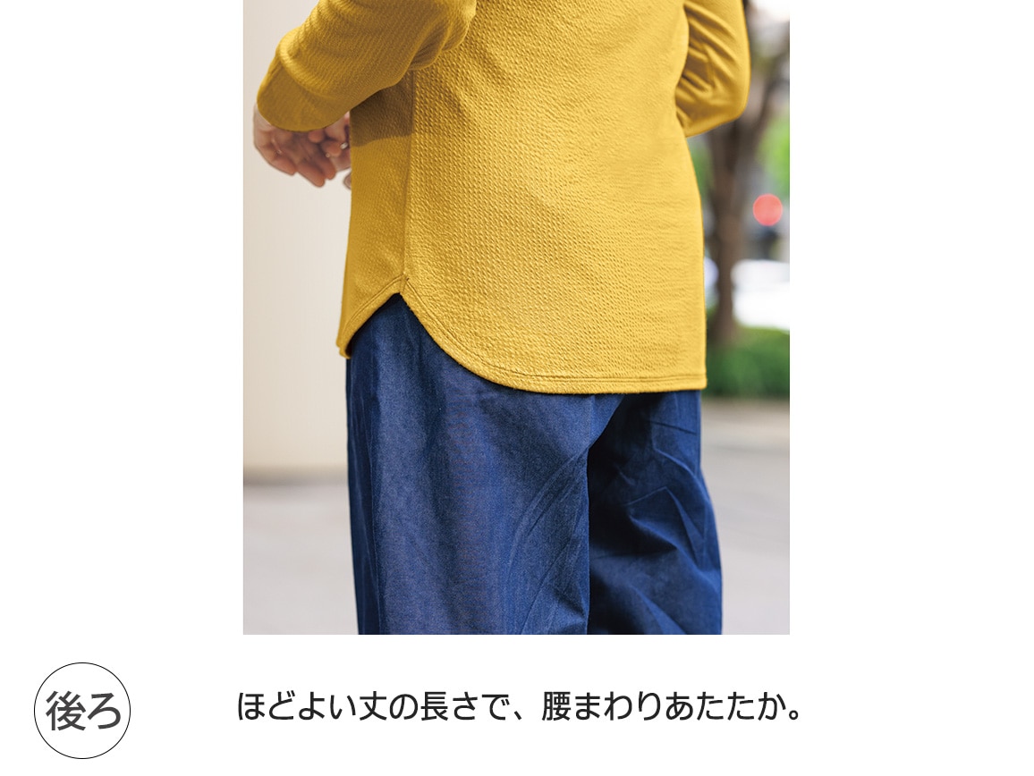 ハルメク 動けるあたたか ジャカードプルオーバー ハルメク 動けるあたたか ジャカードプルオーバー