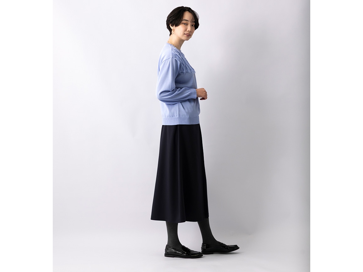 フリンジデザインニット フリンジデザインニット