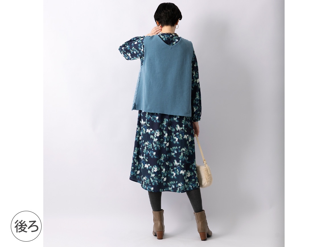 ファンシーヤーンニットベスト ファンシーヤーンニットベスト