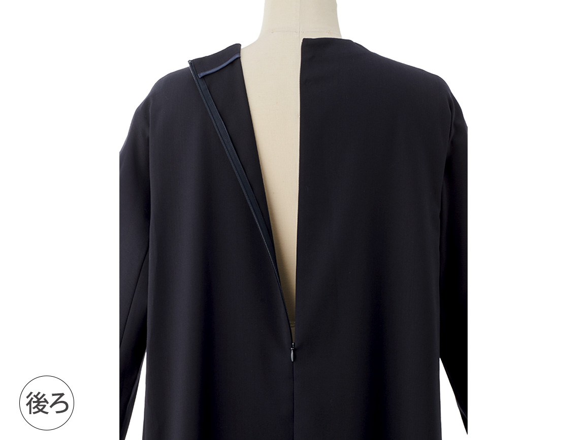 ミックスツイード調ドッキングワンピース ミックスツイード調ドッキングワンピース