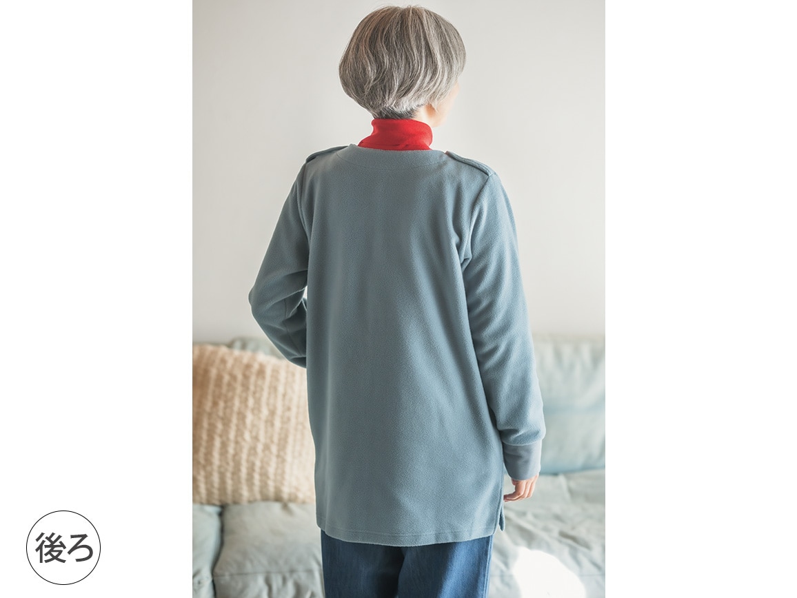 肌側綿のあたたかフリースチュニック 肌側綿のあたたかフリースチュニック