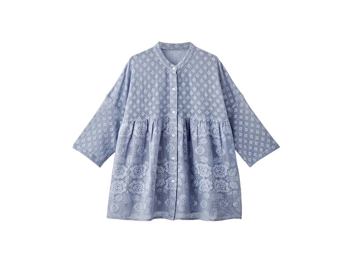 【先行】メッシュレースゆったりギャザーブラウス 【先行】メッシュレースゆったりギャザーブラウス