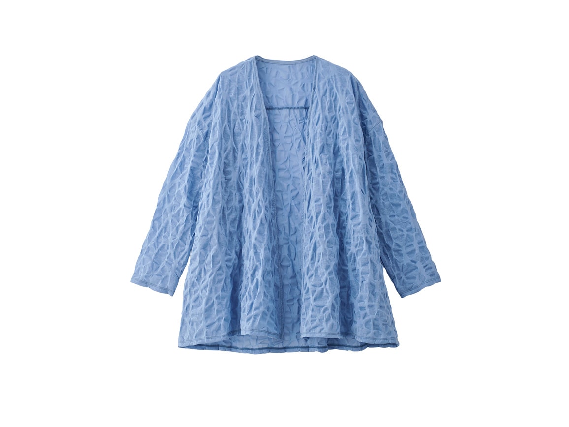 【先行】塩縮加工 着流しカーディガンEX 【先行】塩縮加工 着流しカーディガンEX