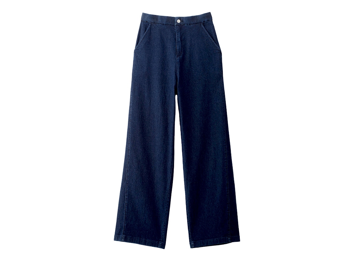 【先行】涼しいセミワイドデニム 【先行】涼しいセミワイドデニム