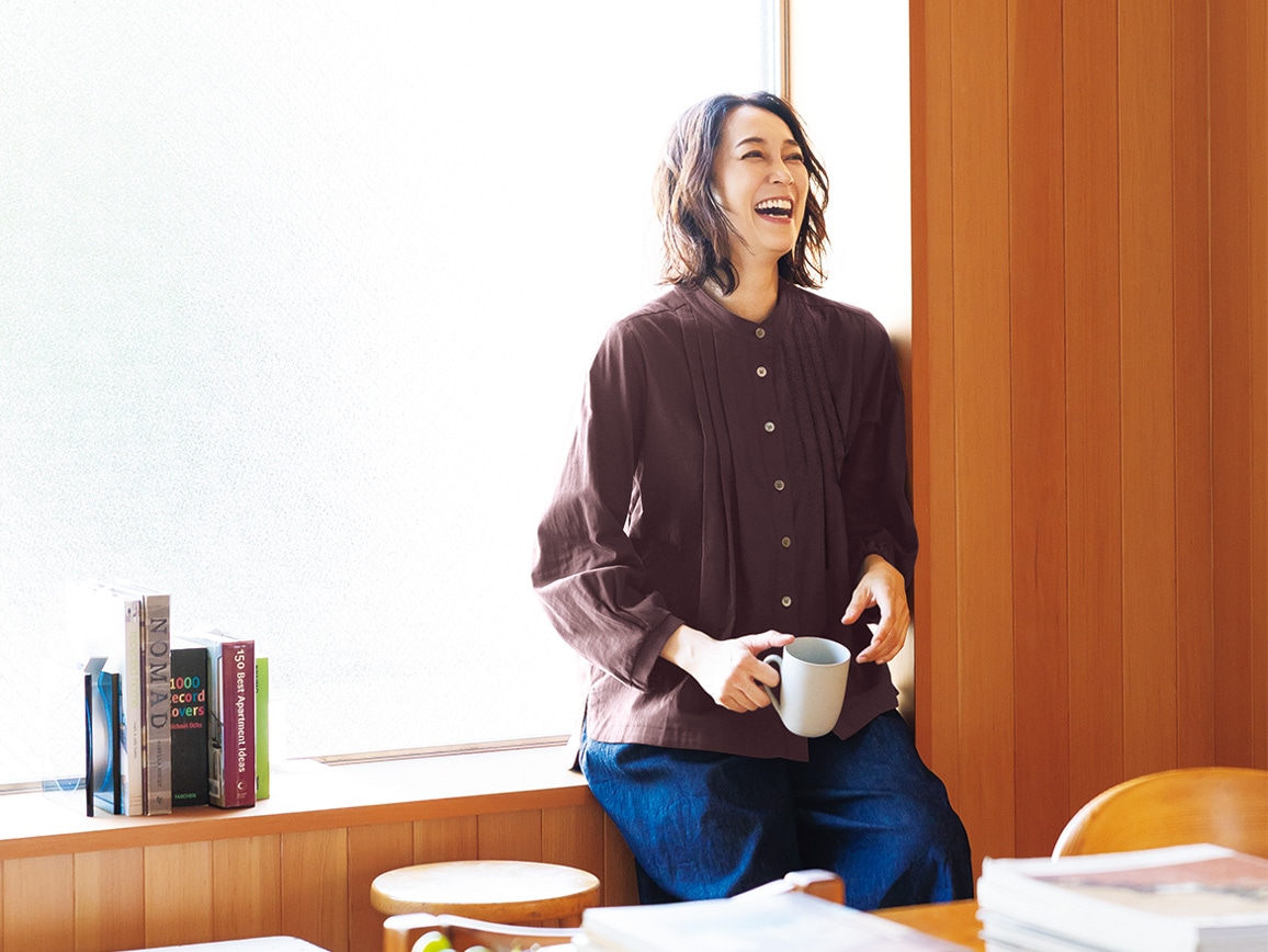 軽やかストレッチWガーゼ タックブラウス 軽やかストレッチWガーゼ タックブラウス