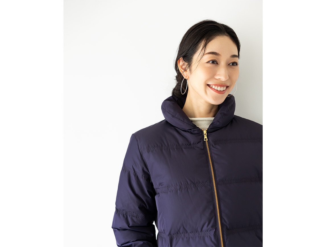 【先行】裾ギャザー切り替えダウンコート 【先行】裾ギャザー切り替えダウンコート
