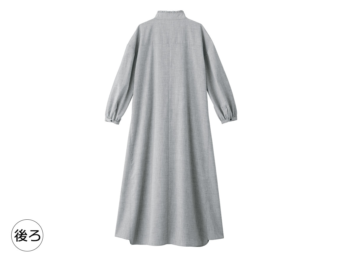 ピンタックロングシャツワンピース ピンタックロングシャツワンピース