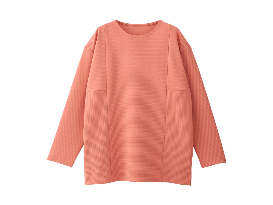 切り替えリップルチュニック(クルーネック) 切り替えリップルチュニック(クルーネック)