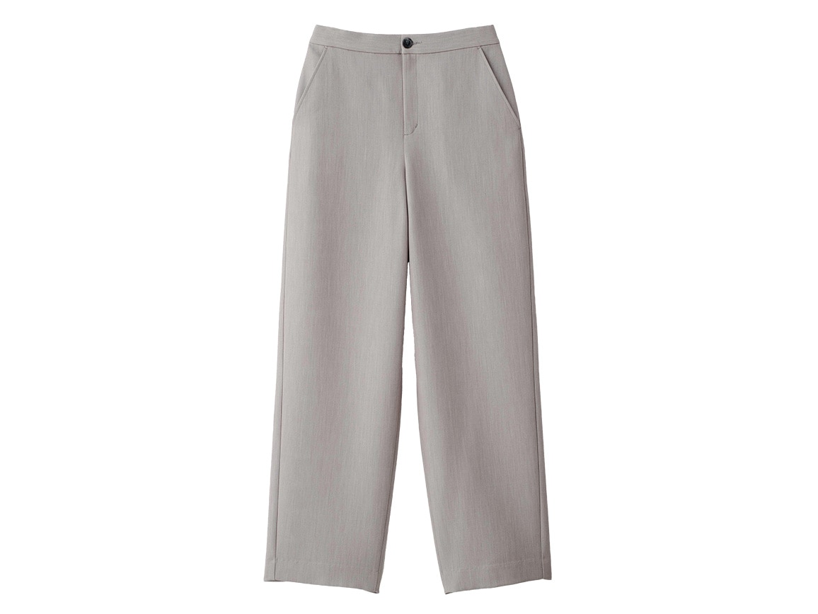 二重織りすっきりワイドパンツ 二重織りすっきりワイドパンツ