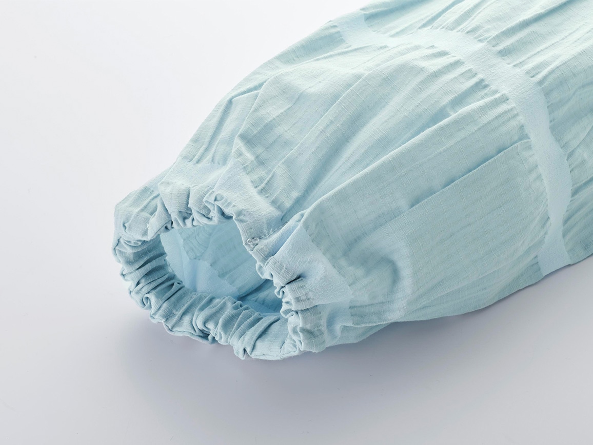 綿混シャーリングボーダーブラウス 綿混シャーリングボーダーブラウス