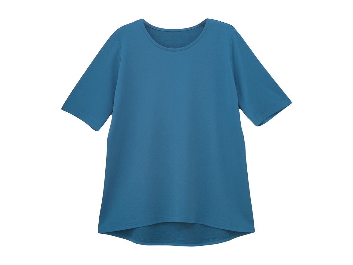 ハルメク さらっと麻混UVカットチュニック ハルメク さらっと麻混UVカットチュニック