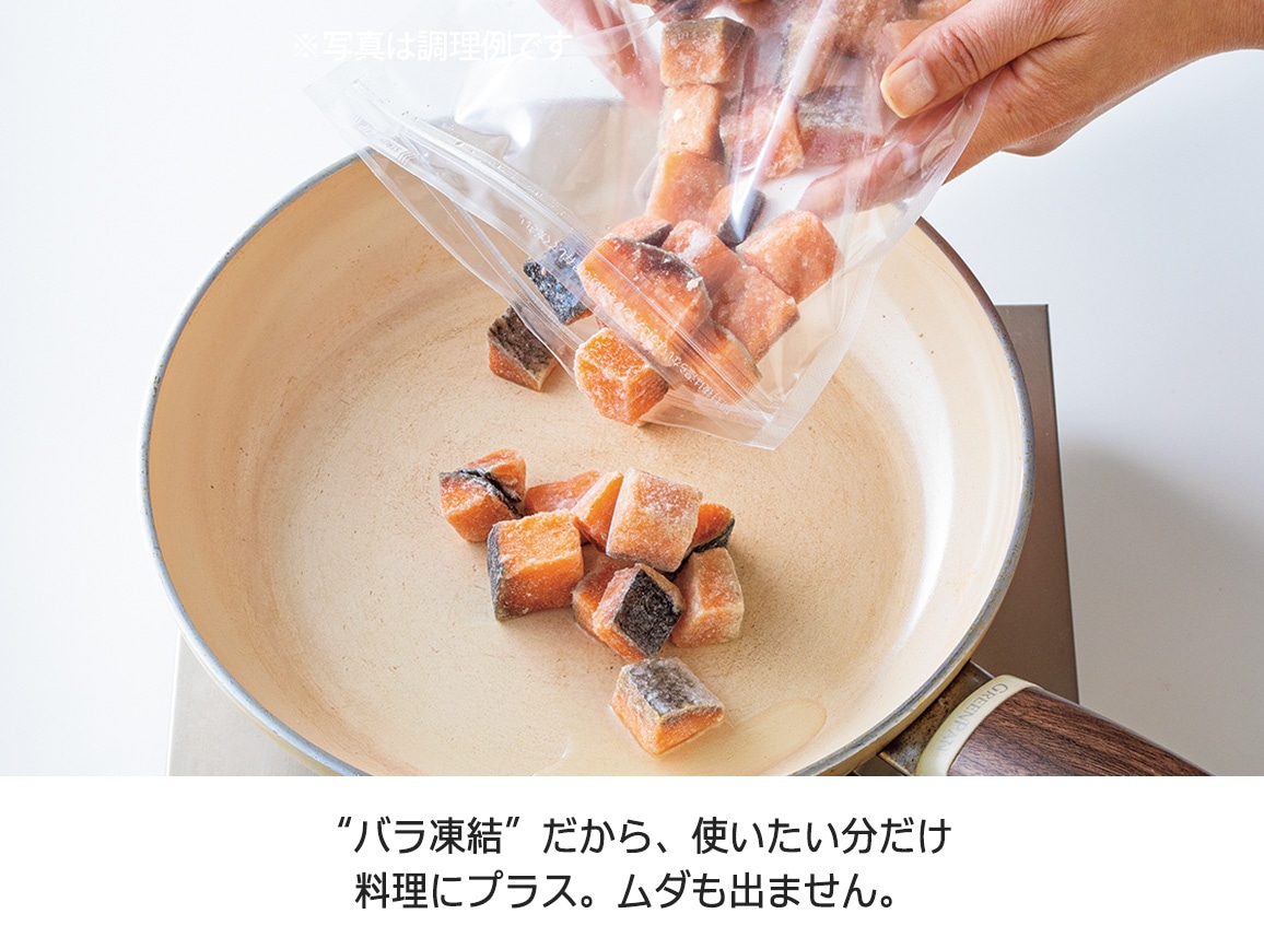 北海道産秋鮭ダイスカット(2袋) 北海道産秋鮭ダイスカット(2袋)