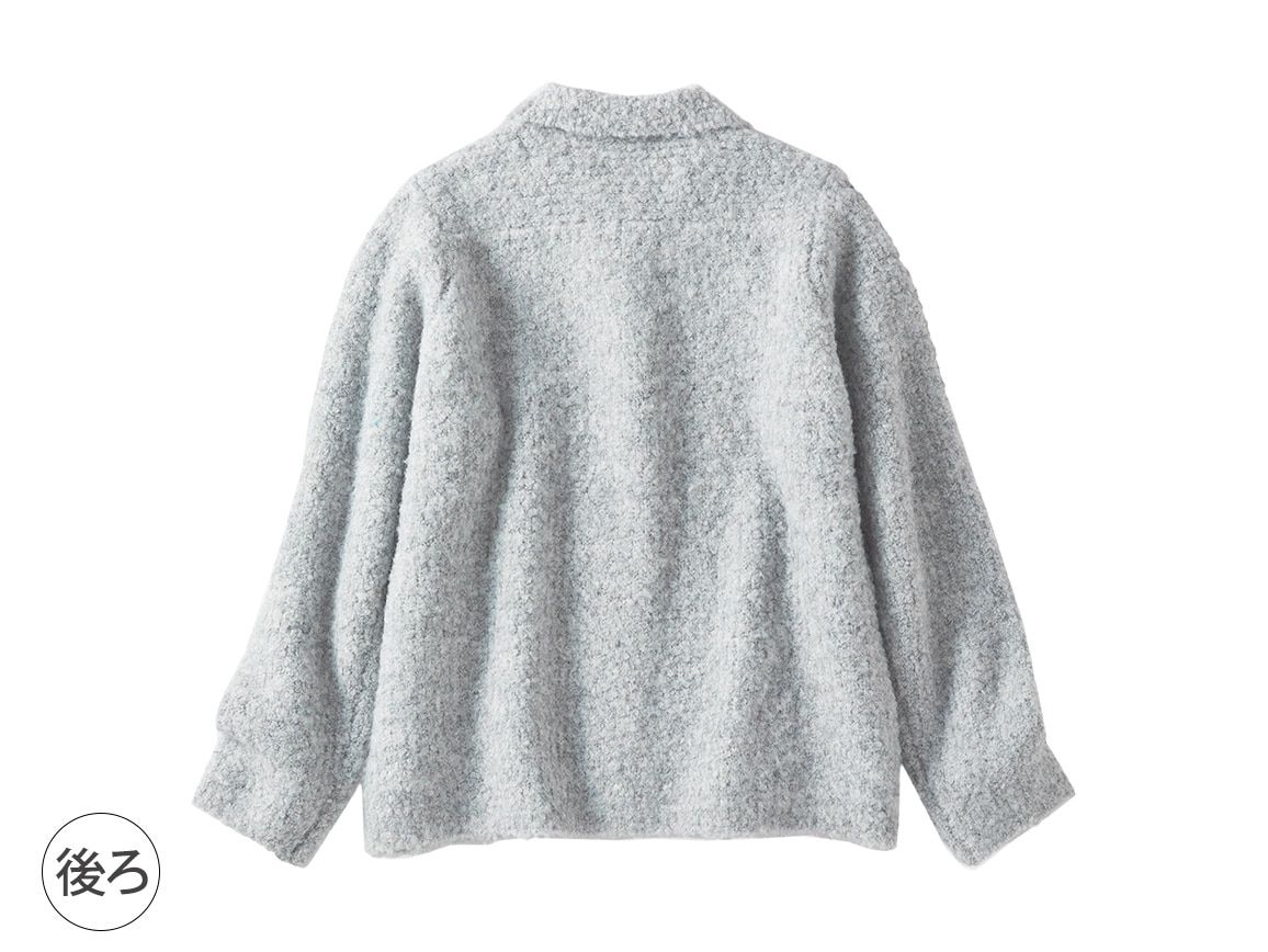 MIX調ループニットジャケット【広告商品】 MIX調ループニットジャケット【広告商品】