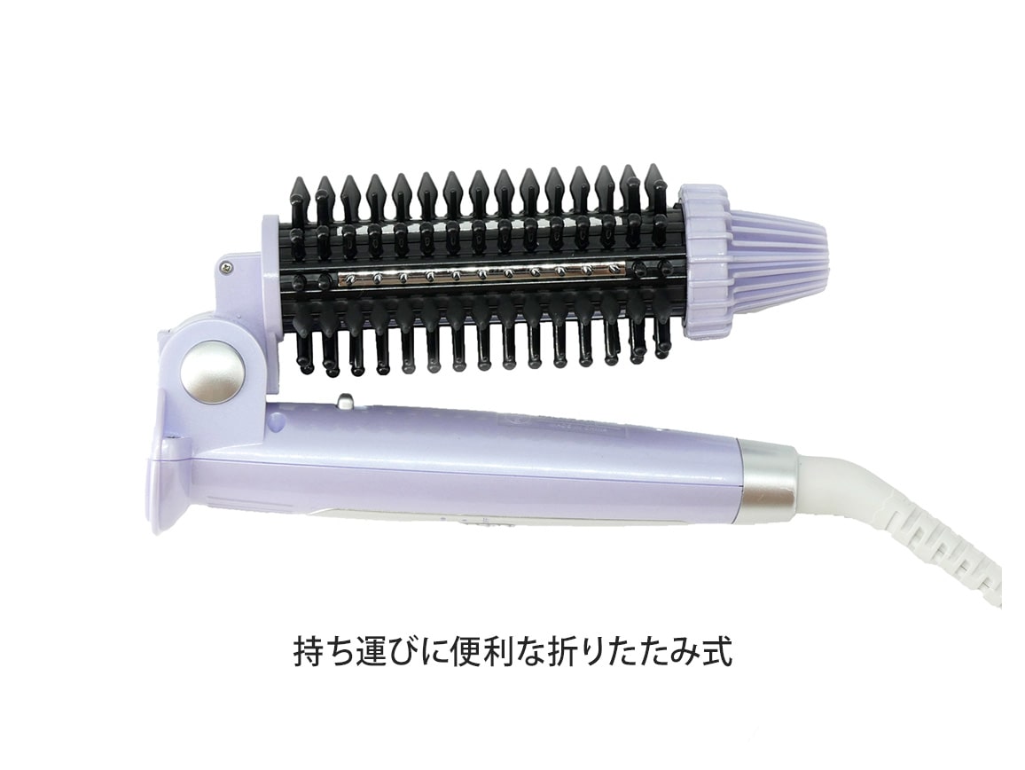 クレイツ❤ロールブラシアイロンキャッチ & カール パールラベンダー 新品 クレイツ ロールブラシアイロン キャッチ＆カール(77_パール