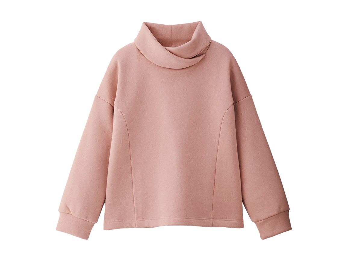 重ね襟あったか裏起毛プルオーバー 重ね襟あったか裏起毛プルオーバー