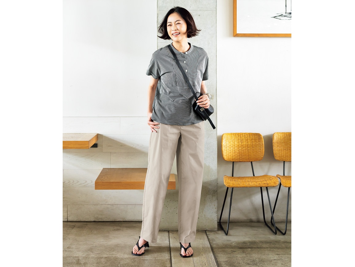 綿混タイプライターコクーンパンツ 綿混タイプライターコクーンパンツ