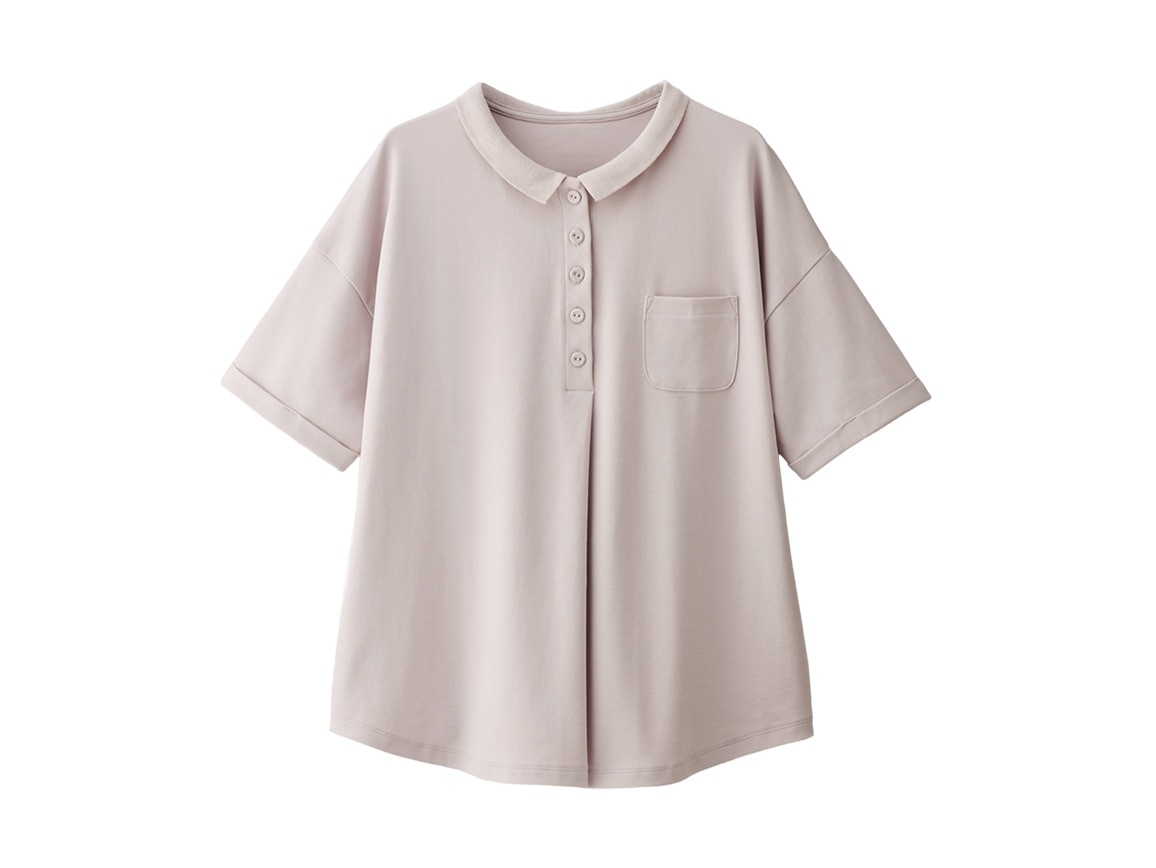 ポケットデザイン襟つきプルオーバー ポケットデザイン襟つきプルオーバー