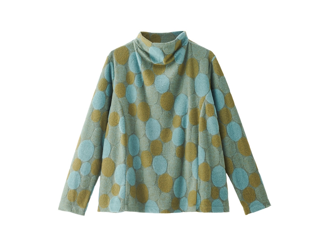 サークル柄ふんわりジャカードプルオーバー サークル柄ふんわりジャカードプルオーバー