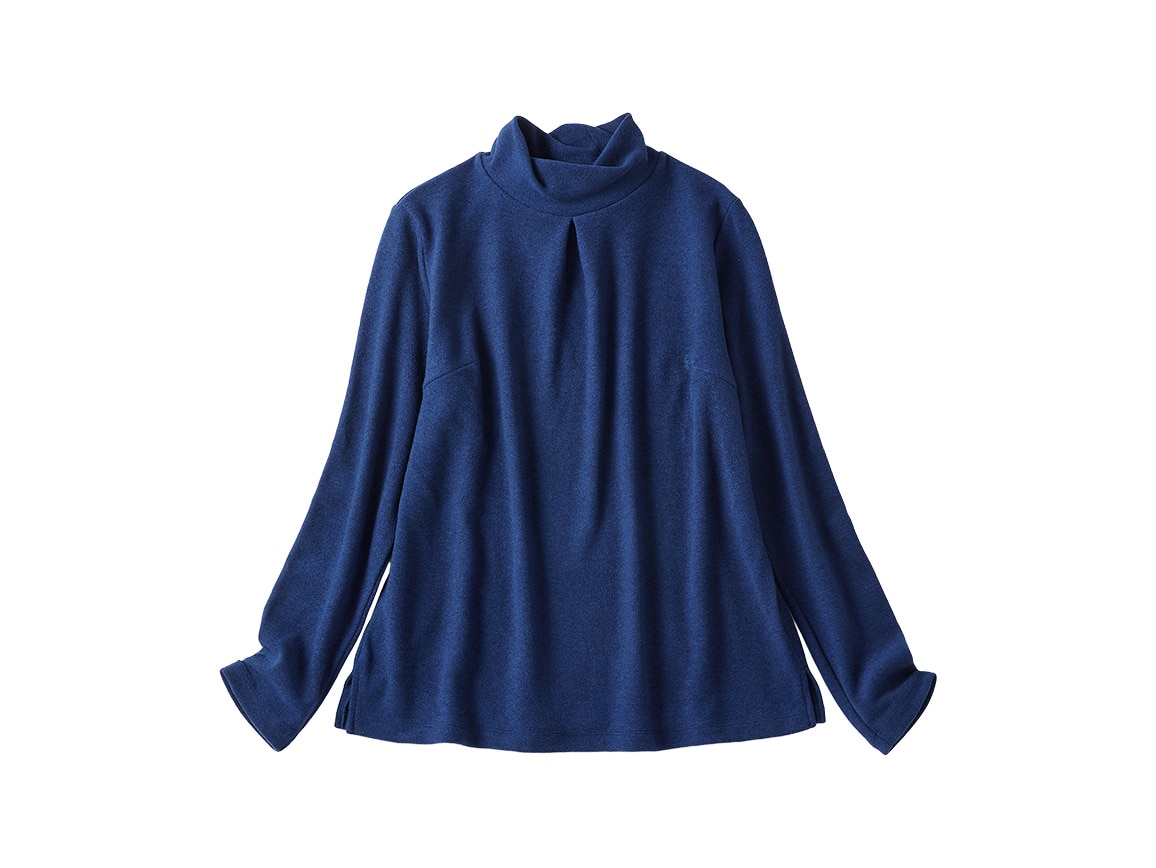 襟元デザイン起毛プルオーバー【広告商品】 襟元デザイン起毛プルオーバー【広告商品】