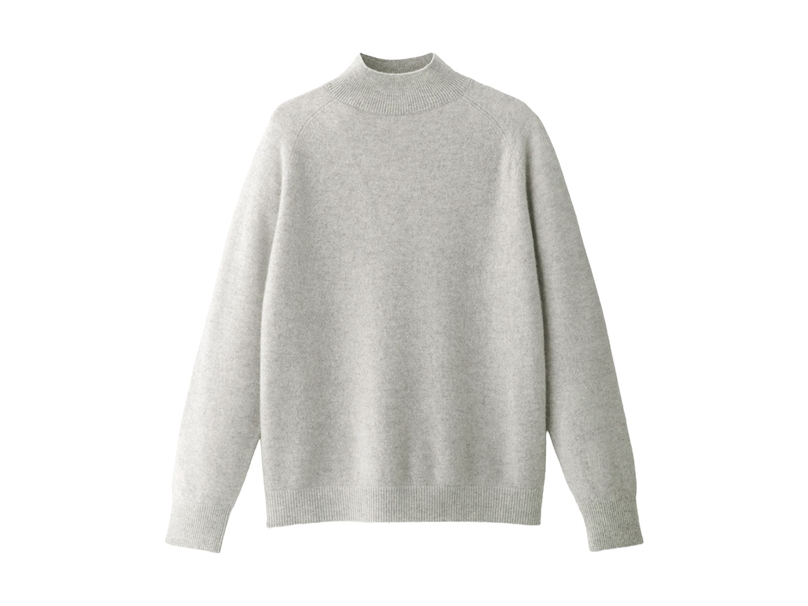 美品 hLm エイチエルエム バルキー ニット グレー ケーブル カシミヤ 混 0f529becd32158ba23ef205a3aa4bf