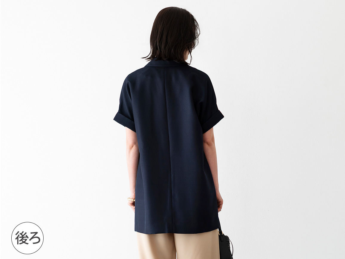 フレンチスリーブテーラードジャケット フレンチスリーブテーラードジャケット