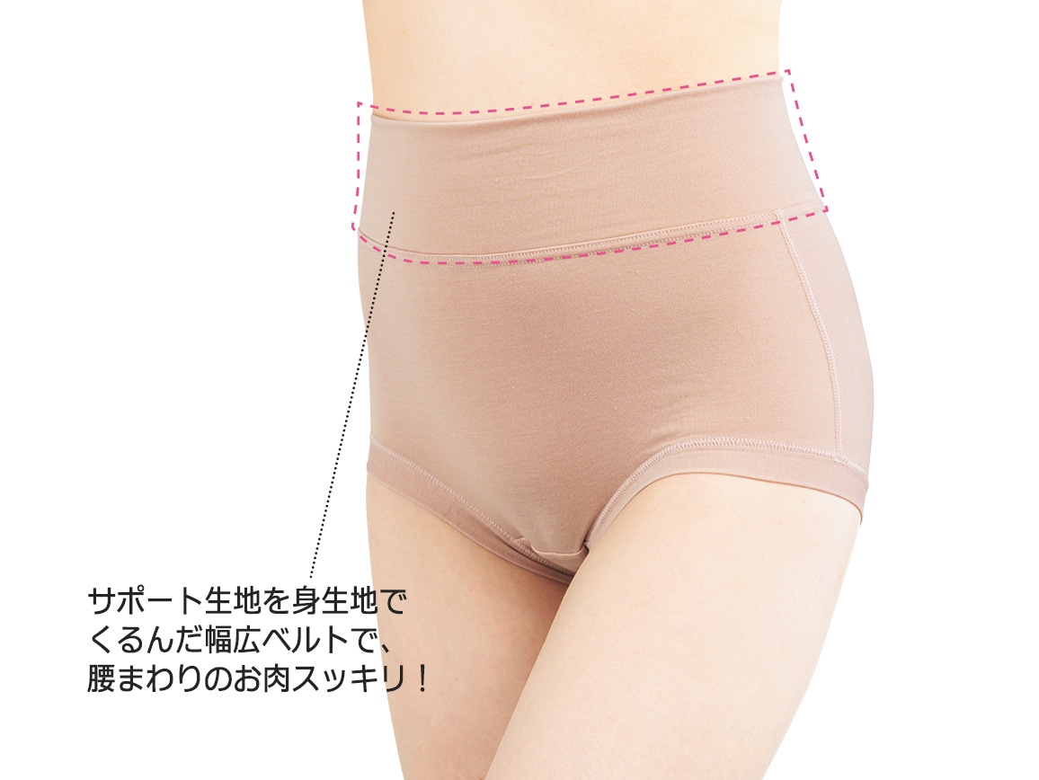 【送料当社負担】ハルメク ヘルスプラス・腰スリムショーツ(しっとり綿混)同色2枚組 【送料当社負担】ハルメク ヘルスプラス・腰スリムショーツ(しっとり綿混)同色2枚組