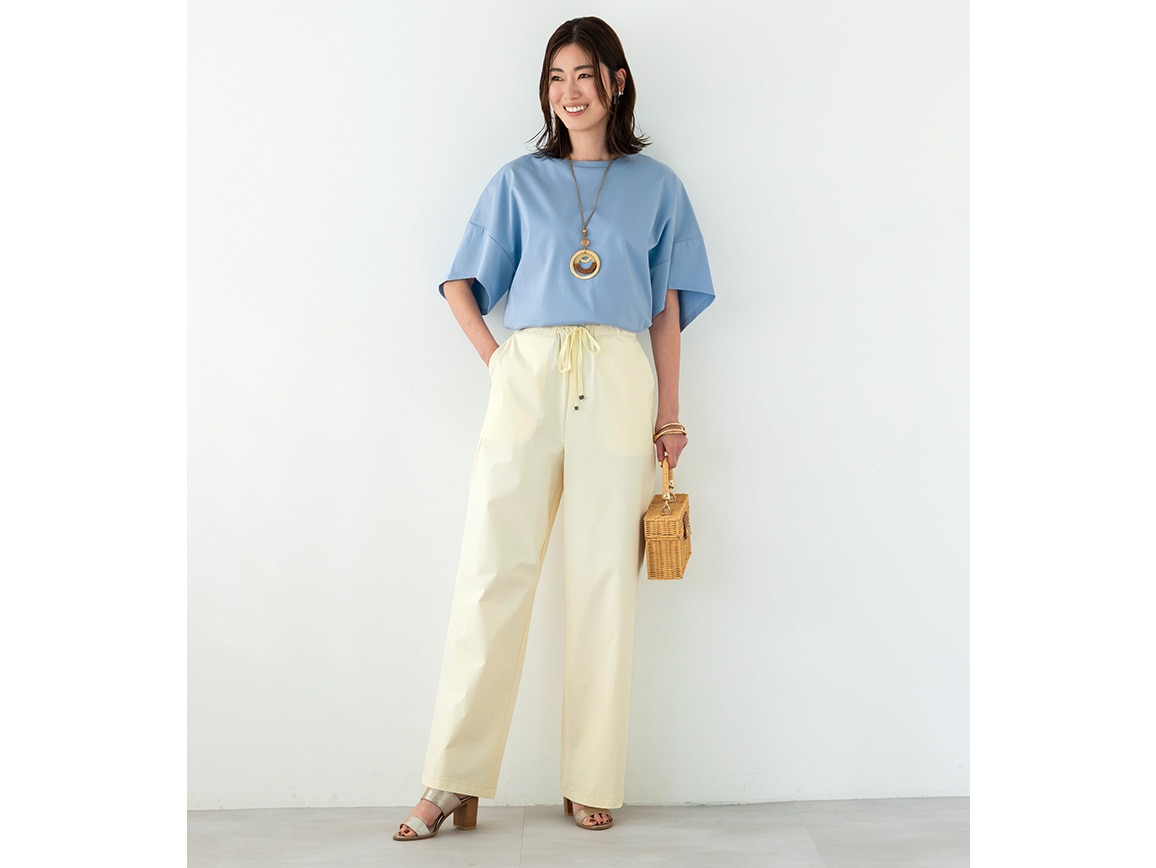 【先行】接触冷感セミワイドパンツ 【先行】接触冷感セミワイドパンツ