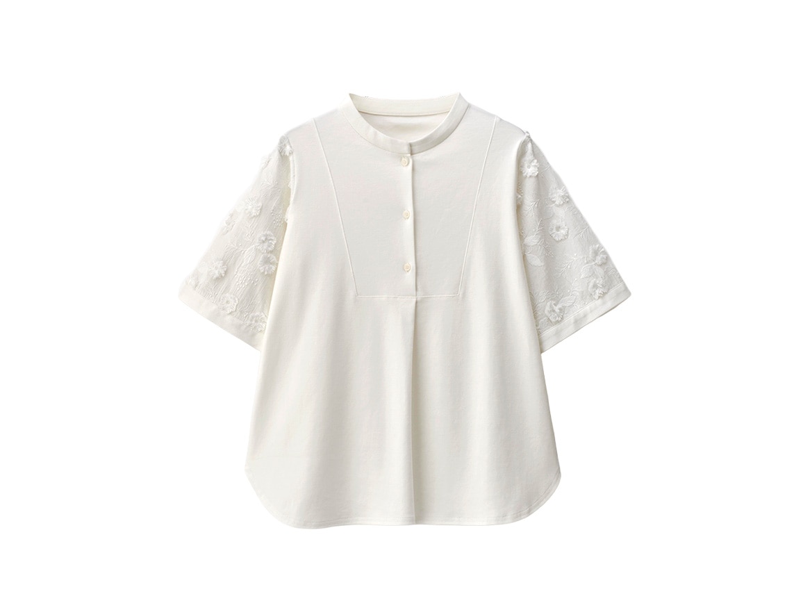 【先行】袖レースづかいプルオーバー 【先行】袖レースづかいプルオーバー