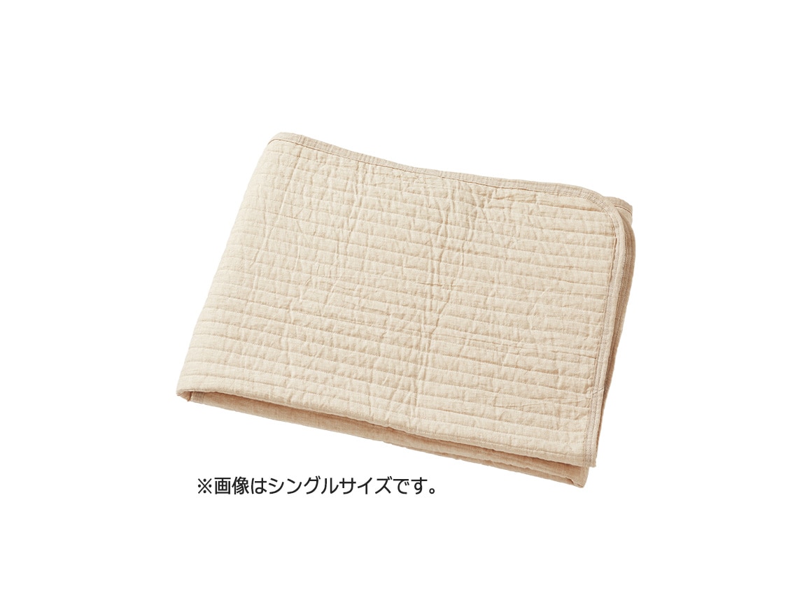 洗いざらしリネンの敷きパッド(ダブル) 洗いざらしリネンの敷きパッド(ダブル)
