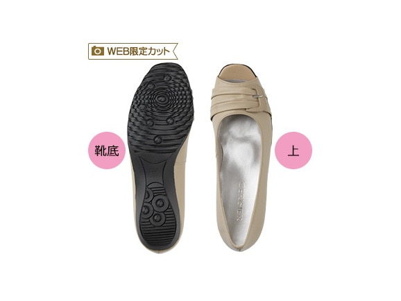 牛革バックルデザインパンダル 牛革バックルデザインパンダル