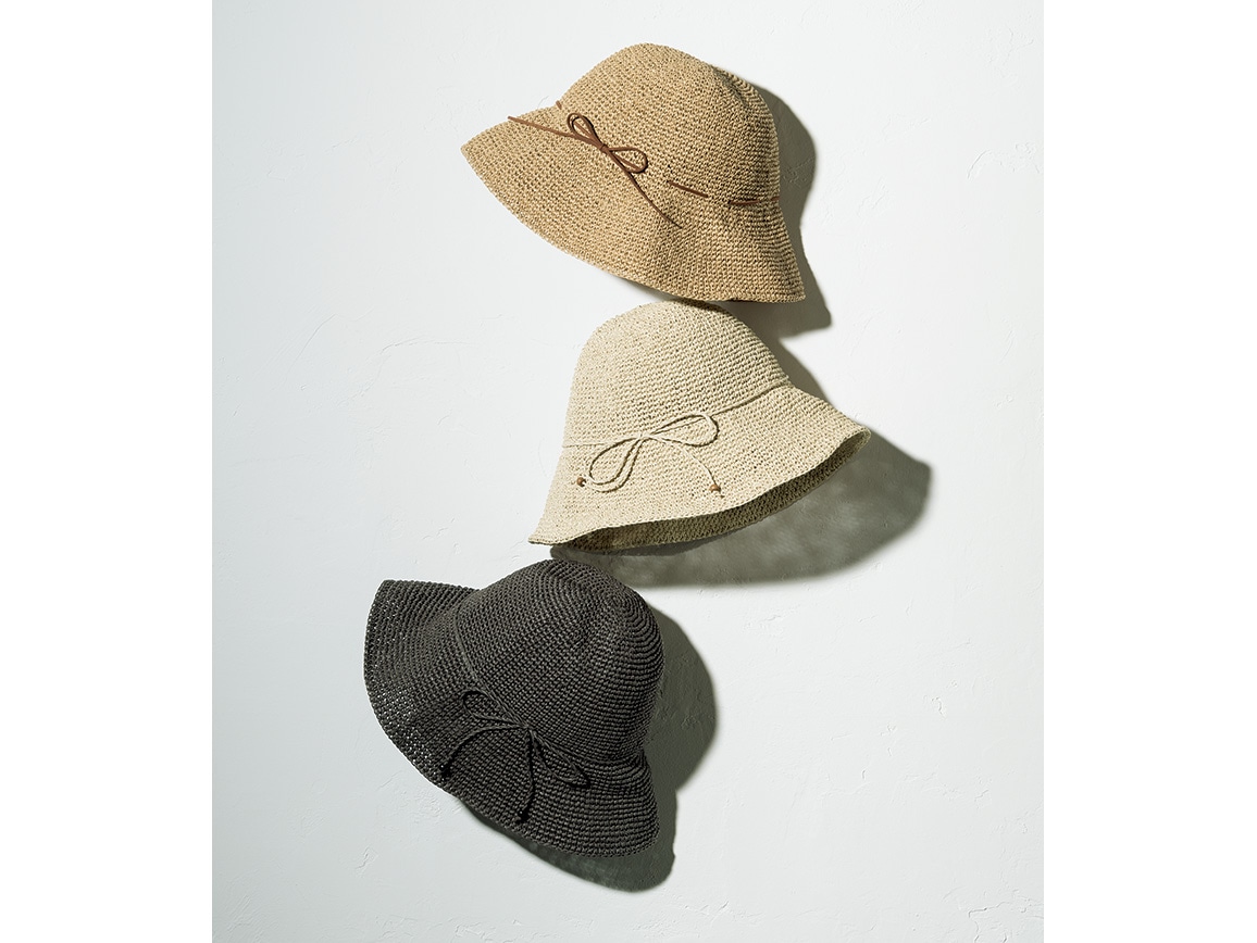 ささ和紙 手編み帽子 31 ブラウン 公式 ハルメク通販サイト