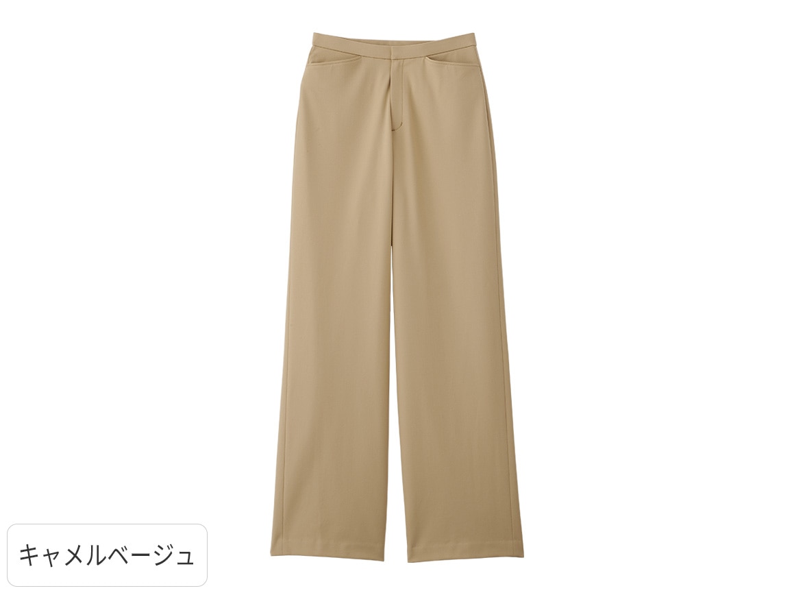 3D体型別・あったかセリジエストレッチパンツ(ワイドストレート) 3D体型別・あったかセリジエストレッチパンツ(ワイドストレート)