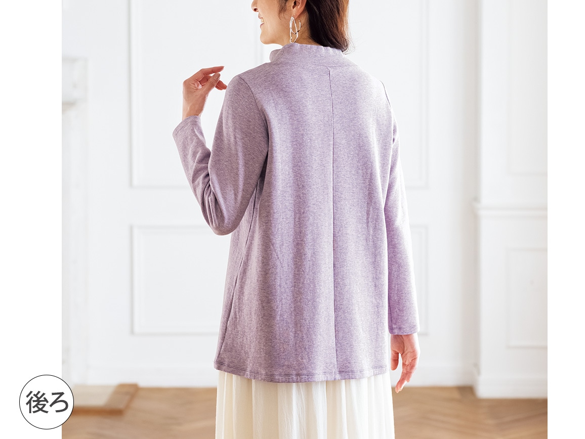 裏起毛メランジAラインチュニック 裏起毛メランジAラインチュニック