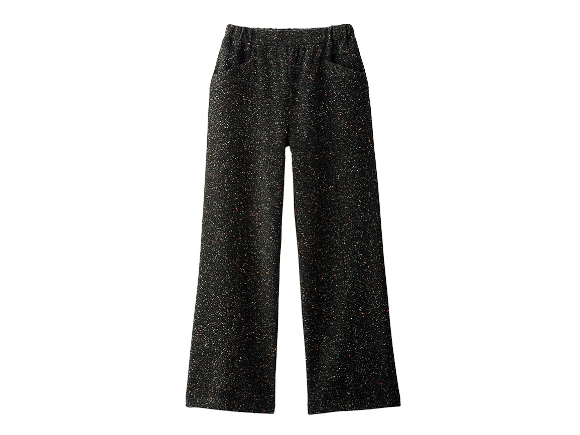 ミックスツイード調ゆったりストレートパンツ ミックスツイード調ゆったりストレートパンツ