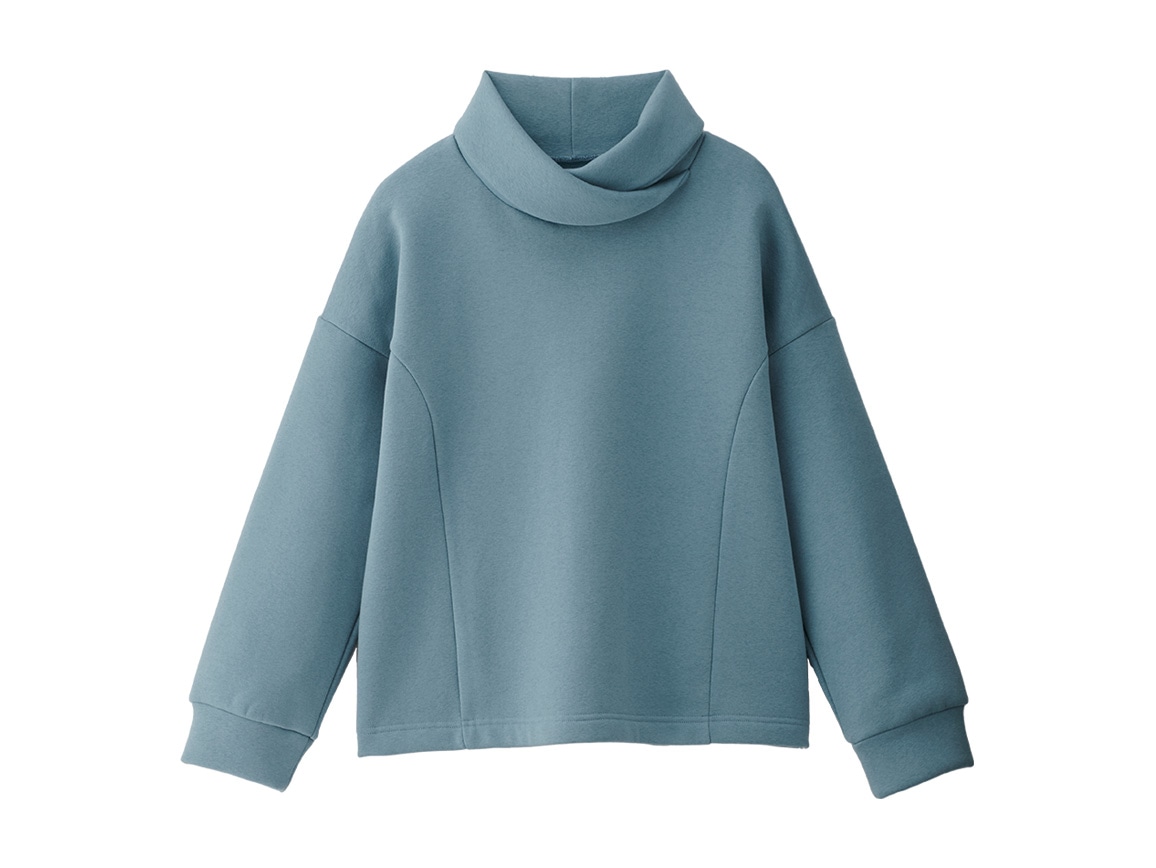 重ね襟あったか裏起毛プルオーバー 重ね襟あったか裏起毛プルオーバー