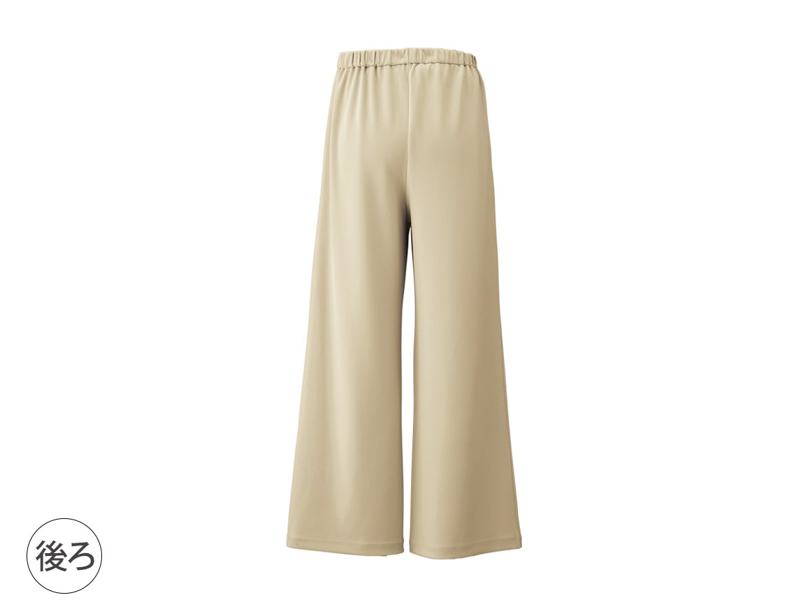 ジョーゼット調ジャージーワイドパンツ ジョーゼット調ジャージーワイドパンツ