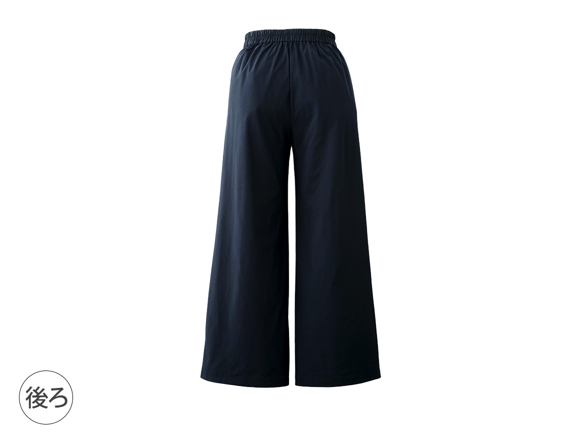 軽くて涼しいエアートリコットワイドパンツ 軽くて涼しいエアートリコットワイドパンツ