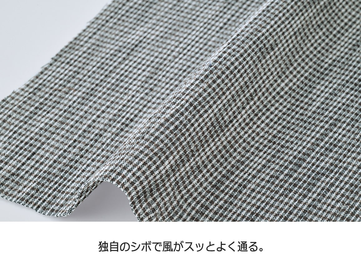 高島ちぢみ 風通る涼やかワンピース 高島ちぢみ 風通る涼やかワンピース